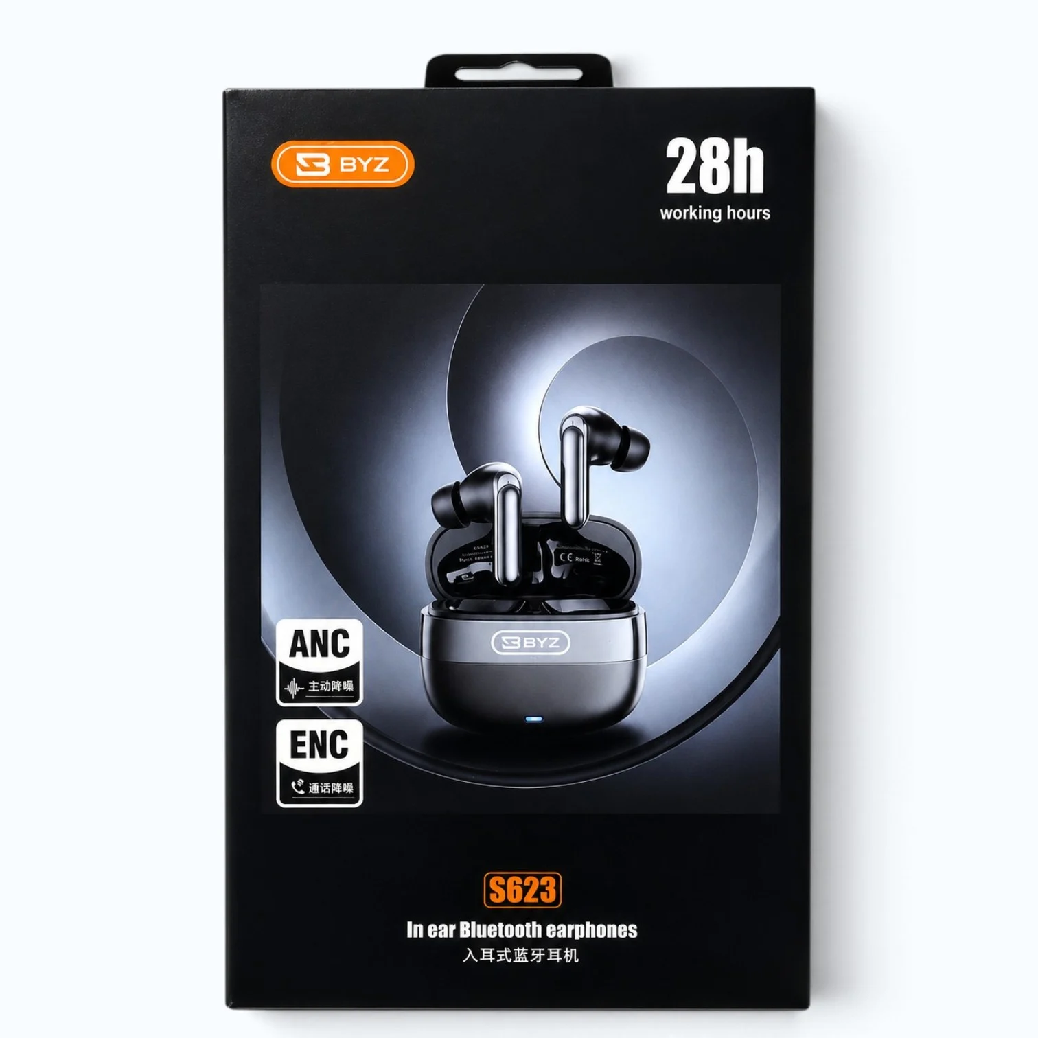BYZ S623 ANC+ENC True Wireless Bluetooth Earbuds - Image 2